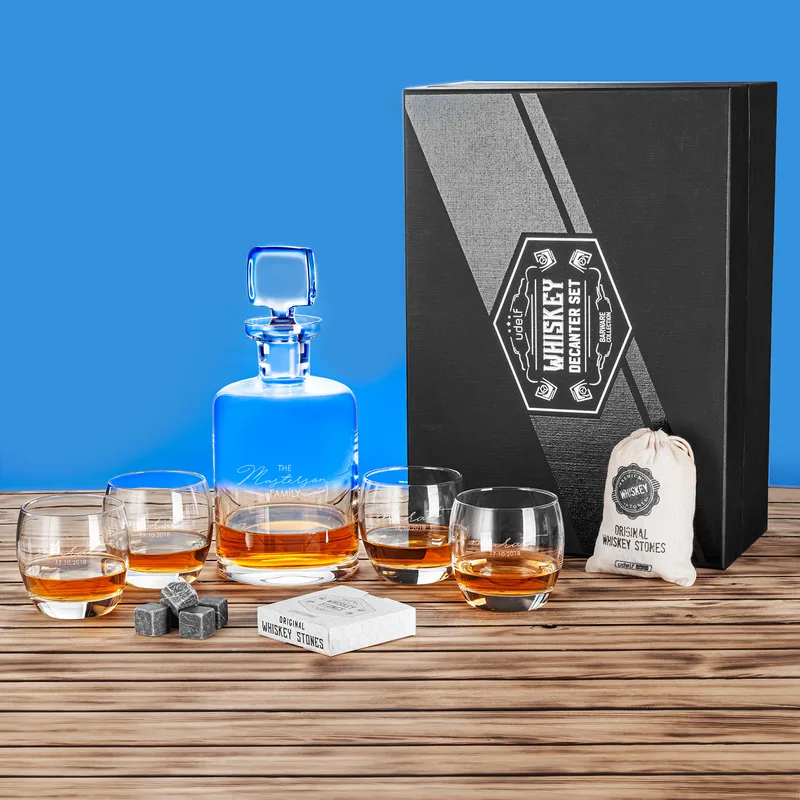 Personalized Premium Boxed Louisville Whiskey Set with Signature Design