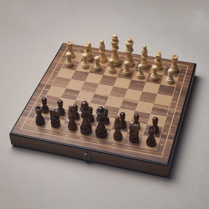 Personalised Premium Walnut Chess Set