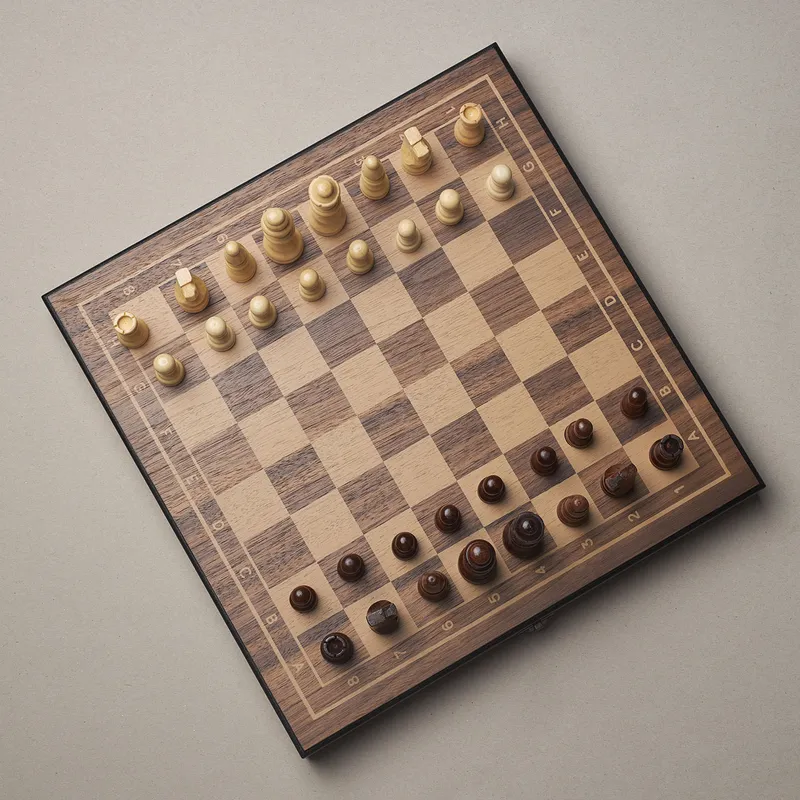 Personalised Premium Walnut Chess Set