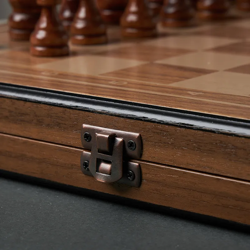 Personalised Premium Walnut Chess Set