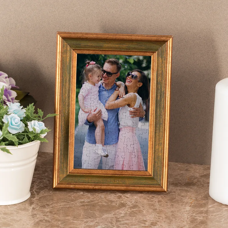 Personalized Printed Puzzle with Frames for Display