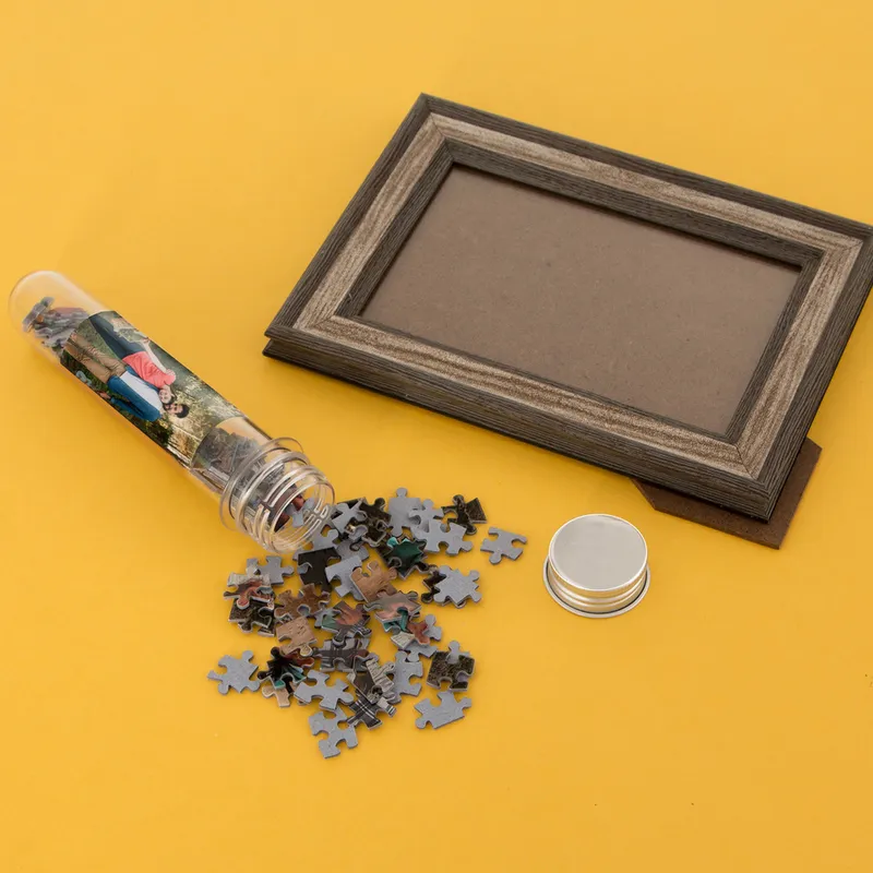 Personalized Printed Puzzle with Frames for Display