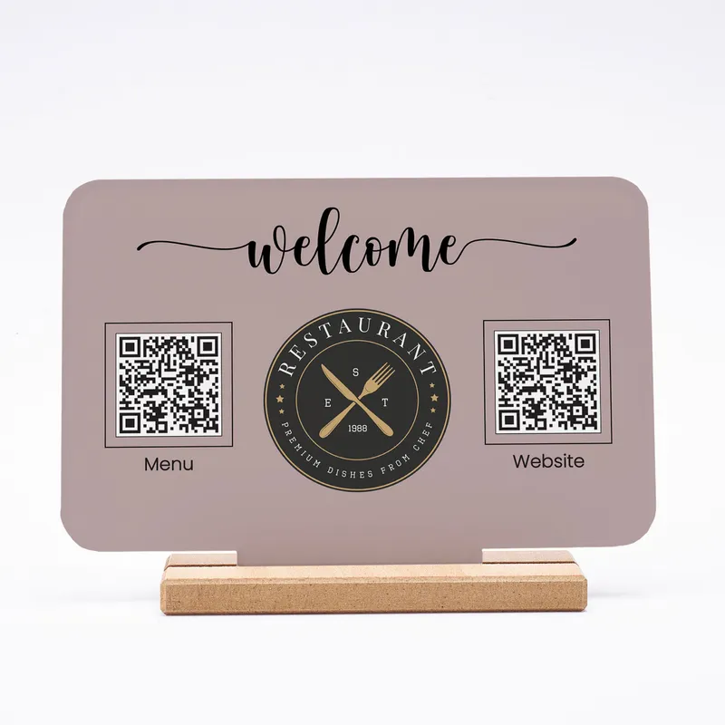 Personalized QR Code Menu with Custom Logo