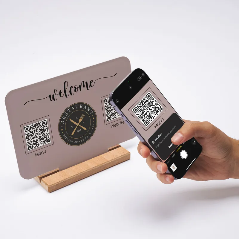 Personalized QR Code Menu with Custom Logo