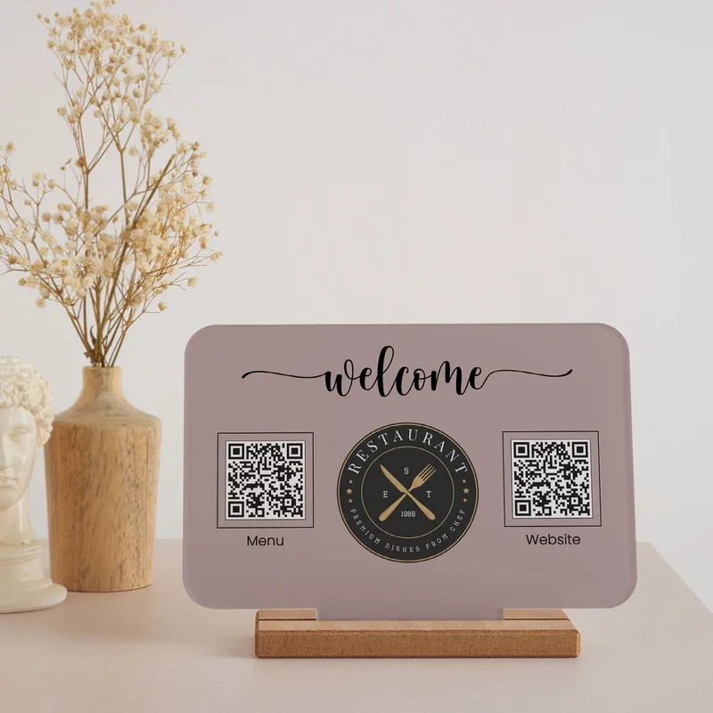 Personalized QR Code Menu with Custom Logo