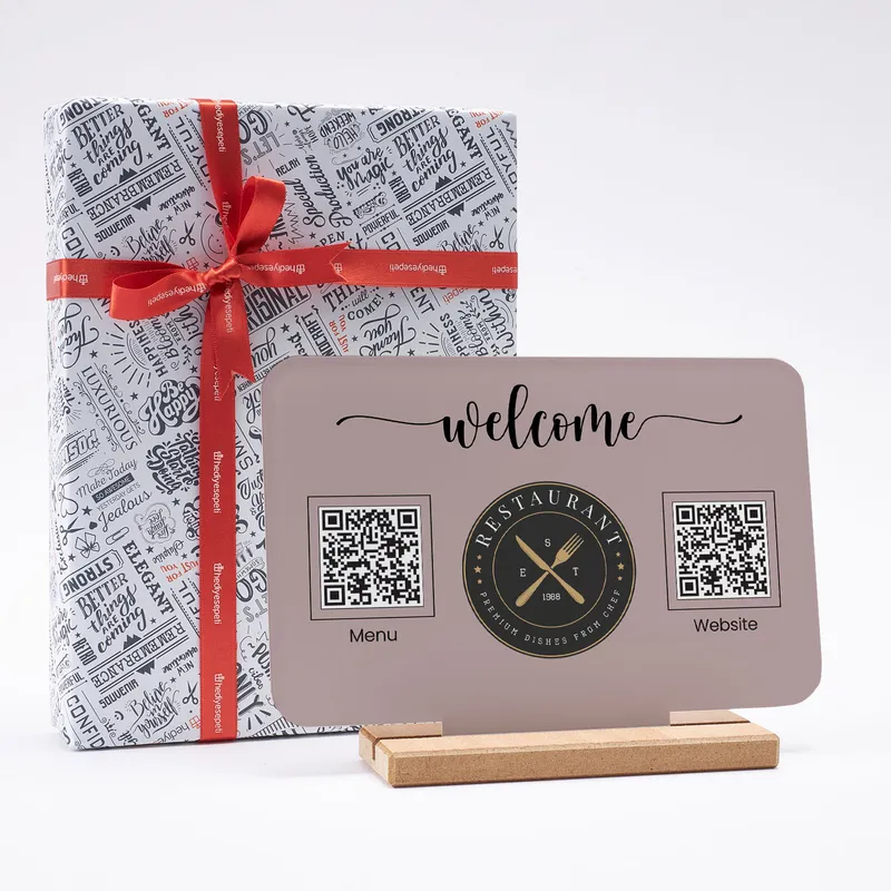 Personalized QR Code Menu with Custom Logo