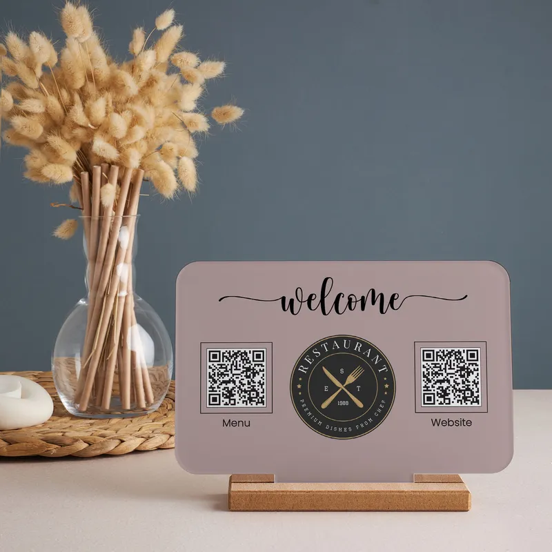 Personalized QR Code Menu with Custom Logo