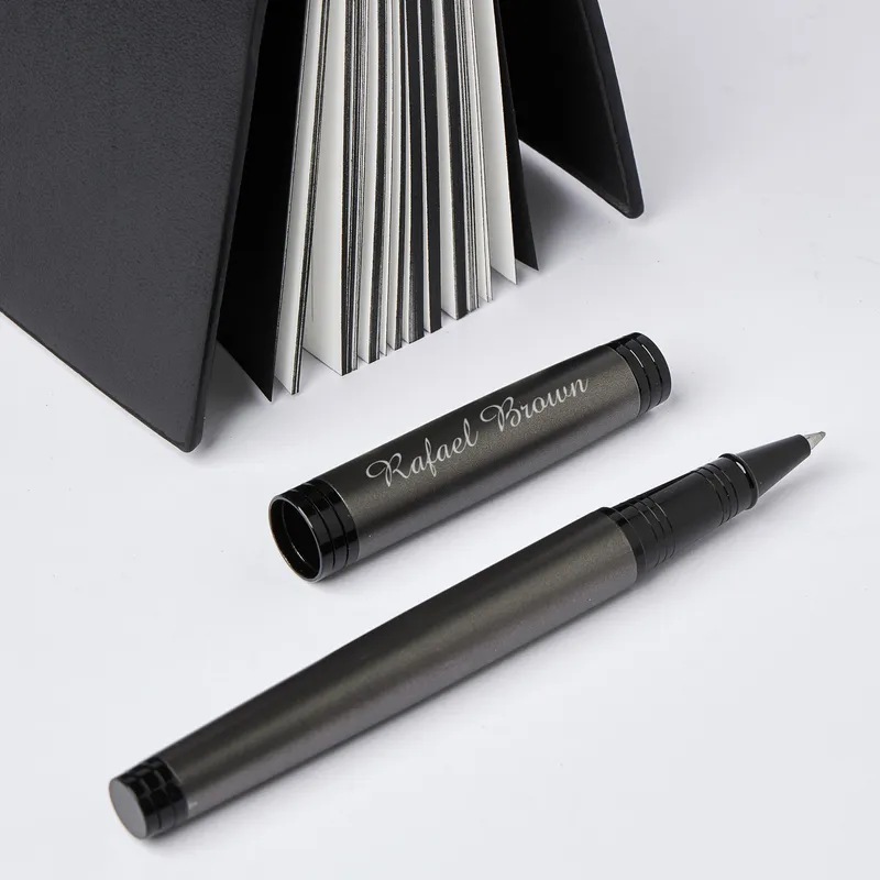 Custom Engraved Rollerball Pen with Luxury Gift Box