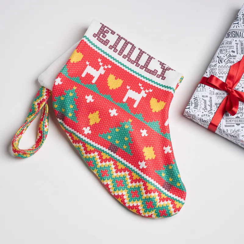 Personalized Santa Stocking for Festive Home Decor