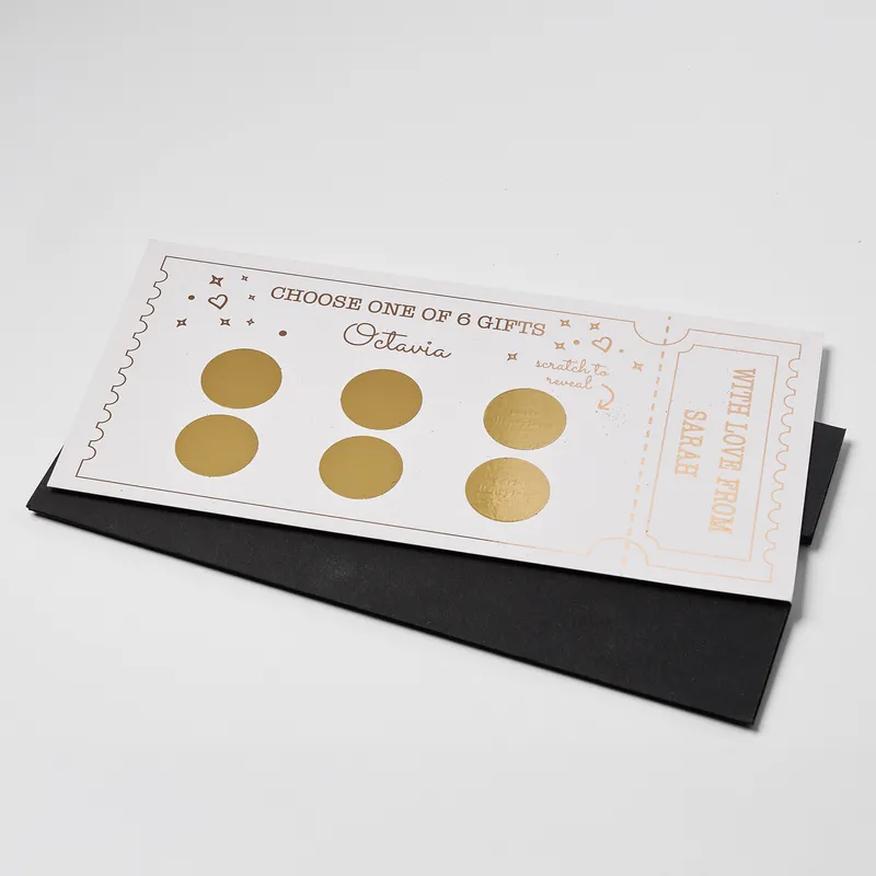 Personalized Scratch-Off Gift Ticket for Friends