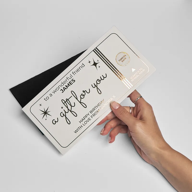 Personalized Scratch-Off Gift Ticket for Friends