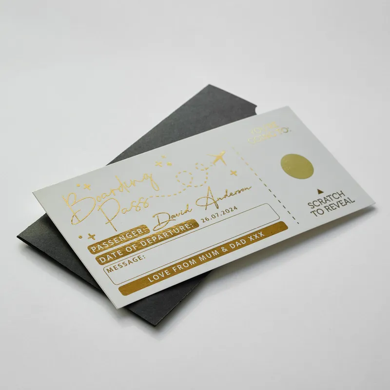 Personalized Scratch-Off Golden Ticket Surprise Gift