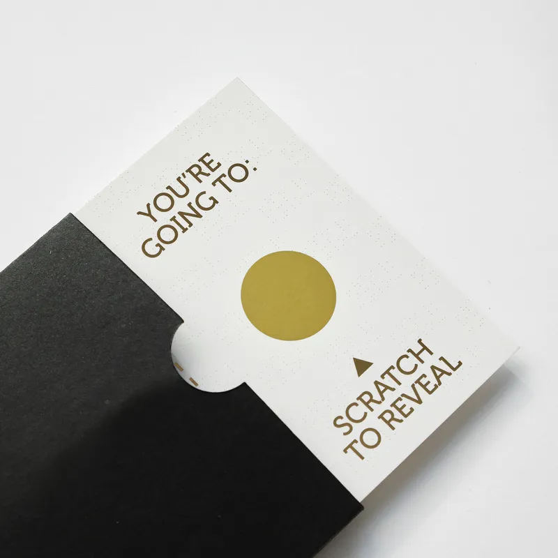 Personalized Scratch-Off Golden Ticket Surprise Gift