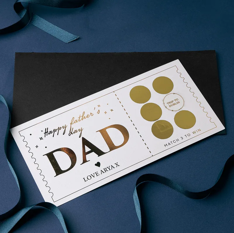 Personalised Scratch-Off Ticket for Dad