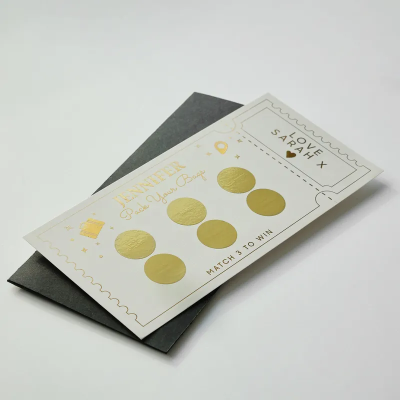 Personalized Scratch-Off Travel Surprise Gift Ticket