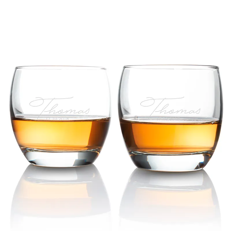 Personalised Whiskey Glass Set with Signature Design