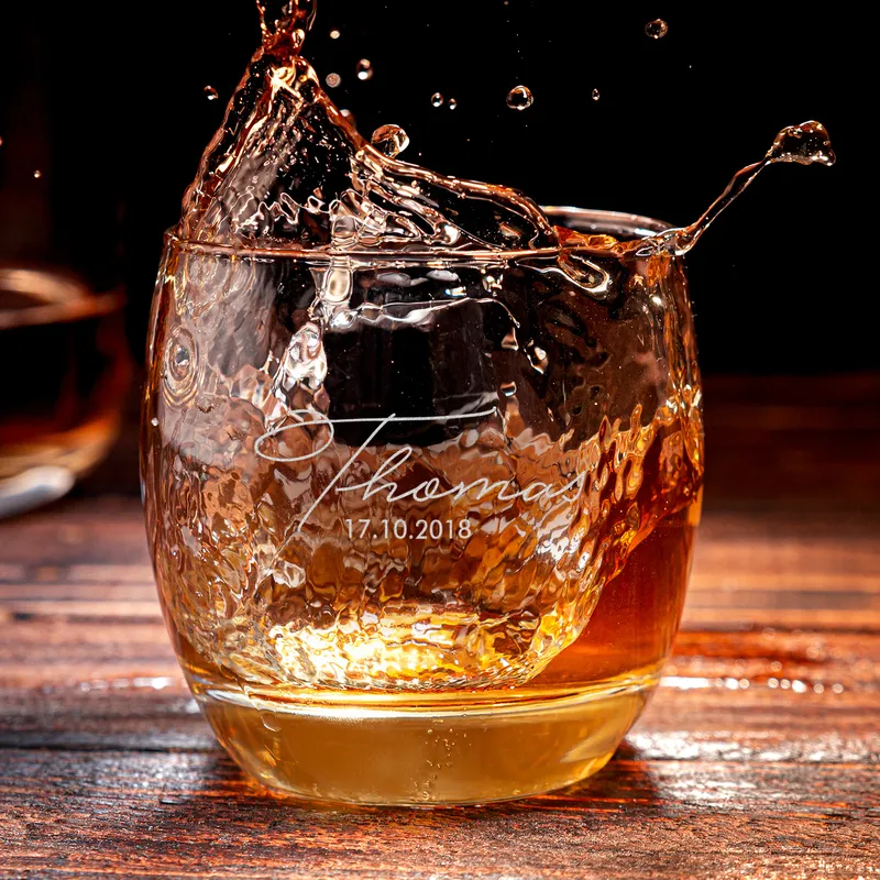 Personalised Whiskey Glass Set with Signature Design