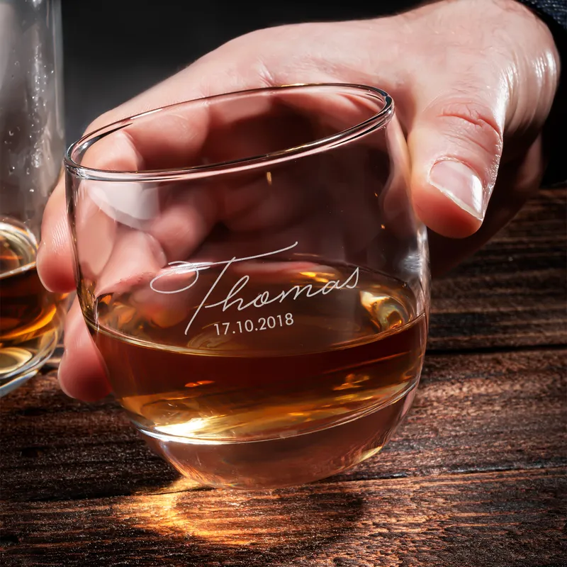 Personalised Whiskey Glass Set with Signature Design