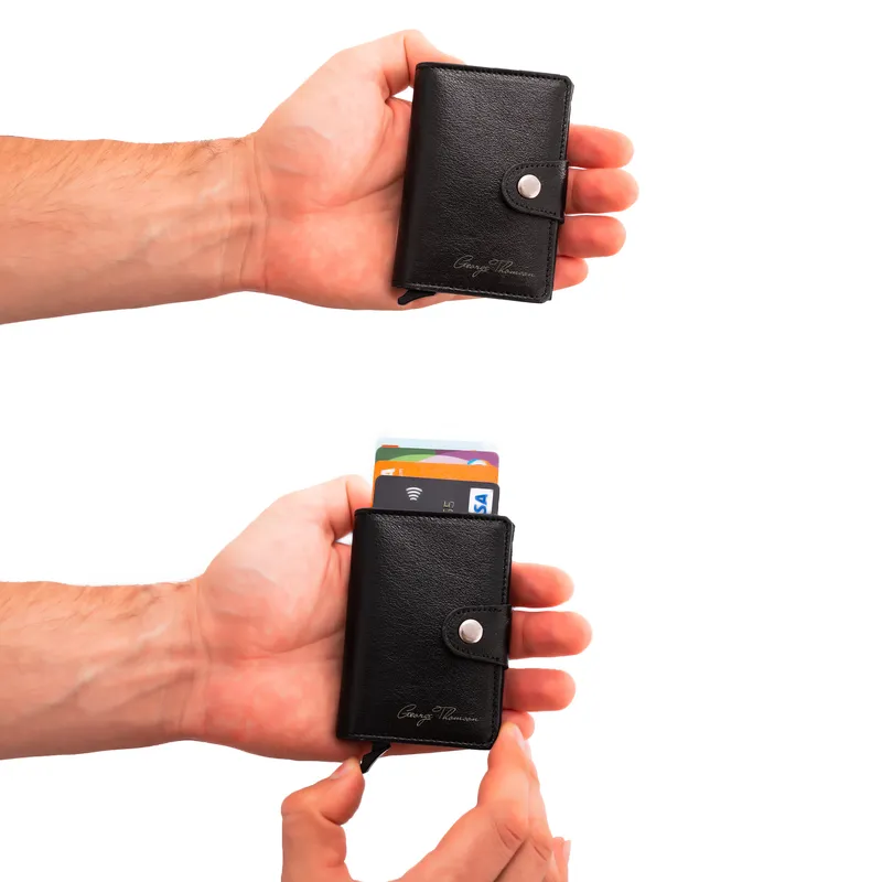 Personalized Signature Design Automatic Buckle Wallet with Name