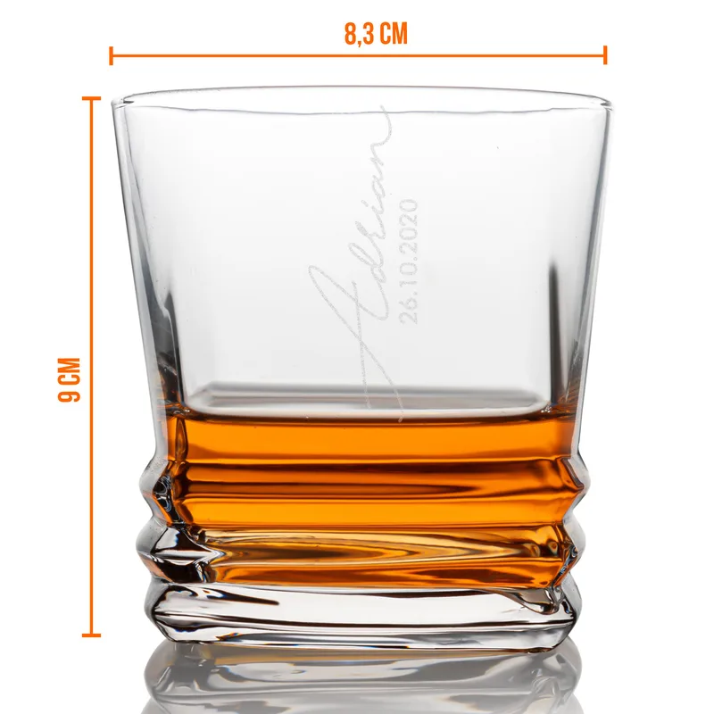 2pcs Custom Whiskey Glass Set Fathers Day Gift for Dad