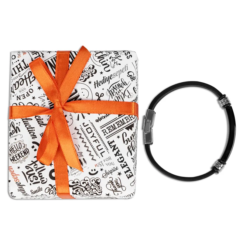 Personalised Men's Leather Bracelet with Engraved Signature