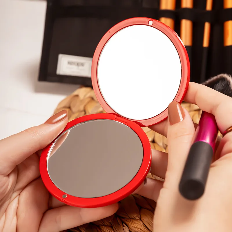 Personalized Signature Round Pocket Mirror