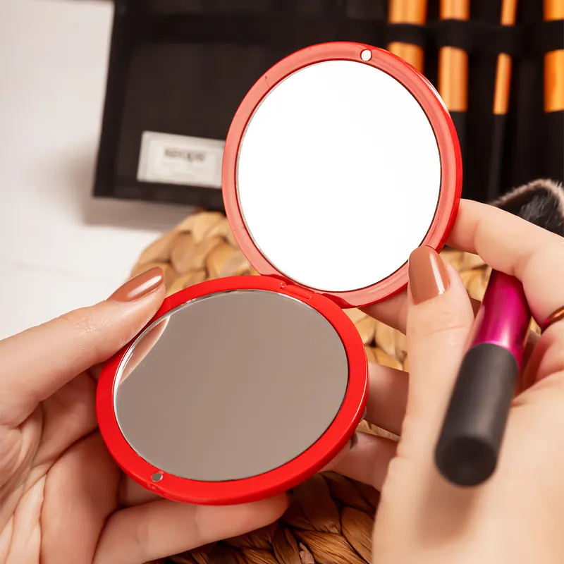 Personalized Signature Round Pocket Mirror