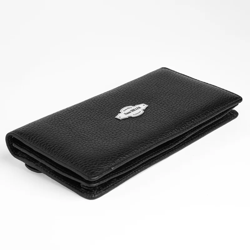 Personalized Silver Embossed Wallet for Travelers Gift