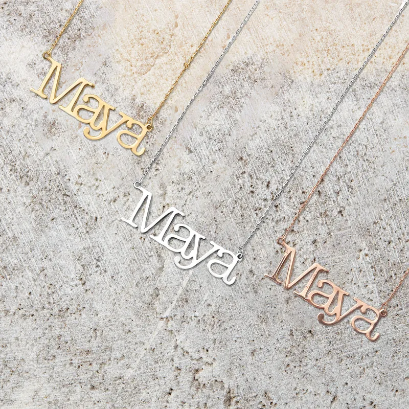 Personalized Silver Name Necklace
