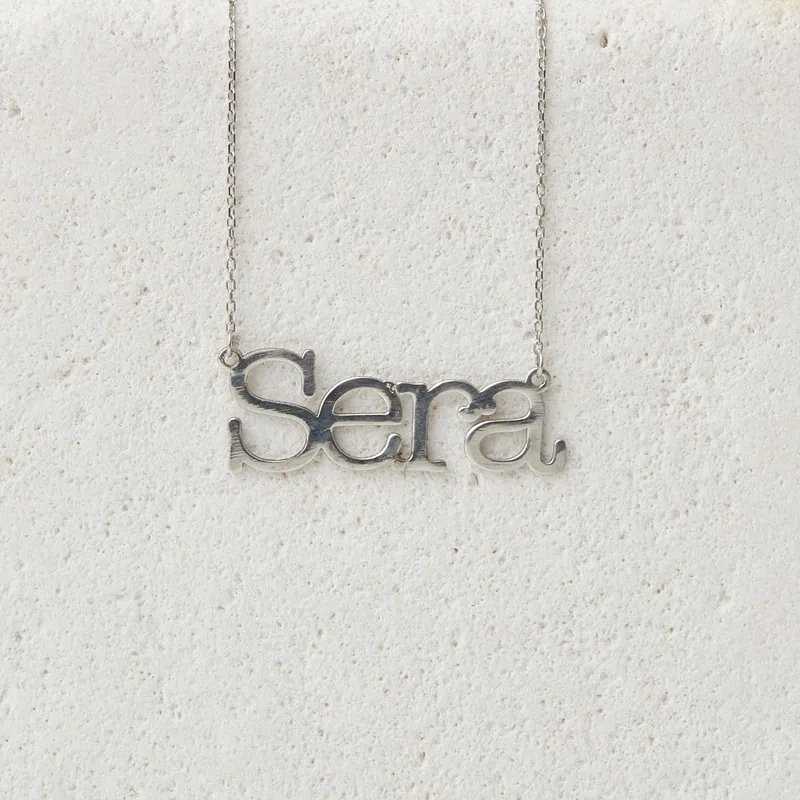 Personalized Silver Name Necklace