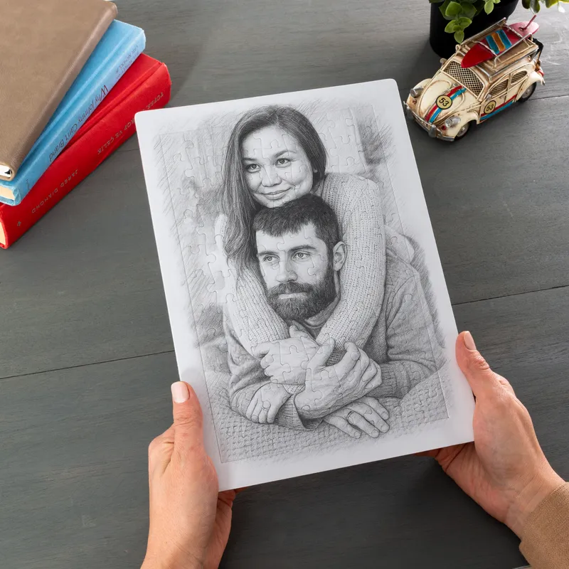 Personalized Sketch Effect 99 Piece Puzzle