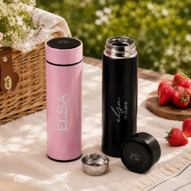 Personalized Smart Temperature Display Thermos