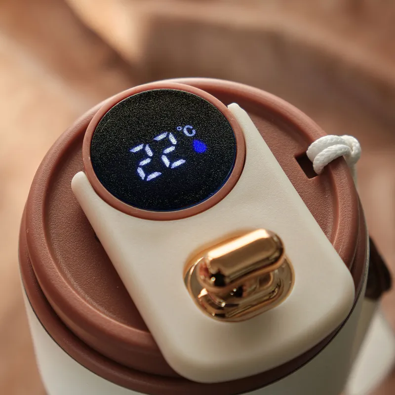 Personalized Snowflake Smart Thermos with LED Temperature Display