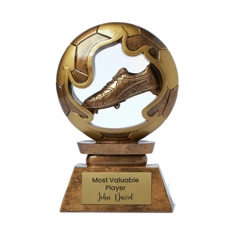 Personalised Football Trophy Decorative Boot Ornament