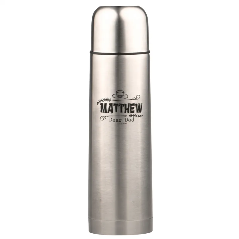 Personalised Stainless Steel Thermos for Dad