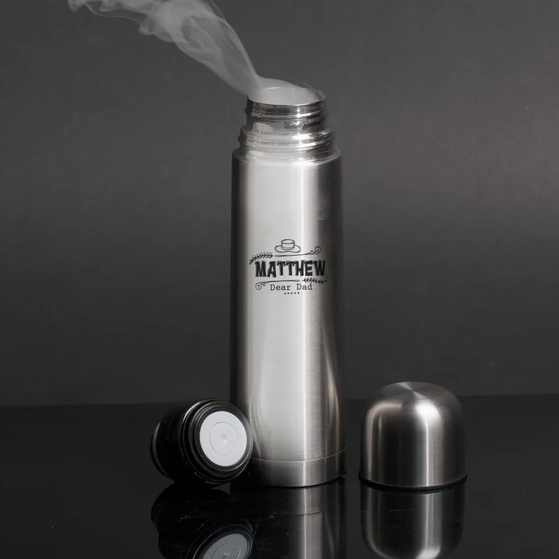 Personalised Stainless Steel Thermos for Dad