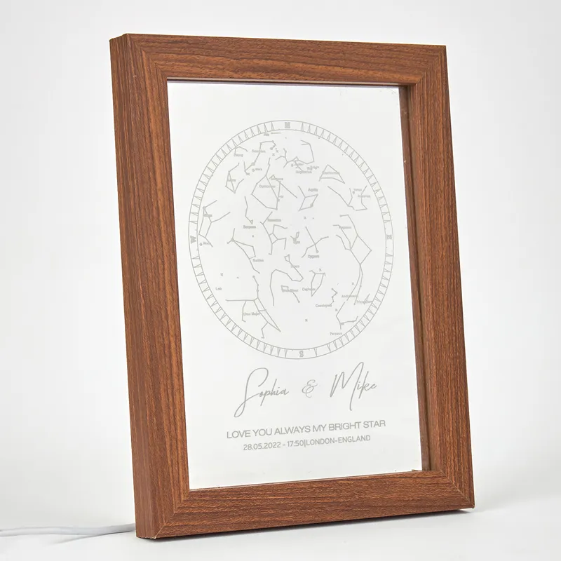 Personalised Star Map LED Frame for Special Moments