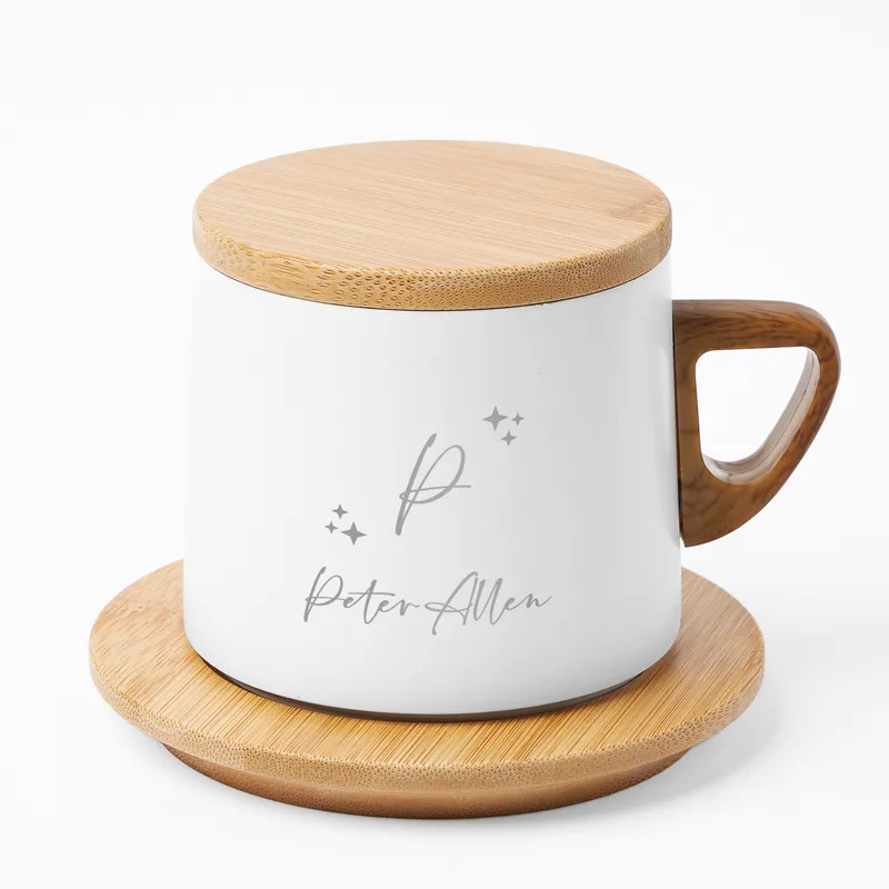 Personalised Star-Themed Thermal Mug with Name