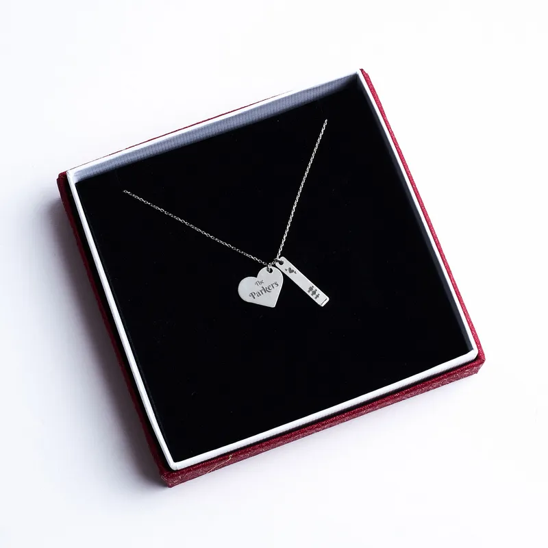 Personalised Sterling Silver Family Necklace for Mums