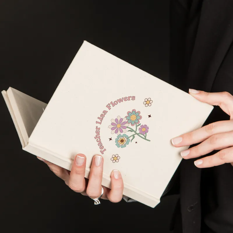 Personalised Teacher's Day Canvas Notebook for Women