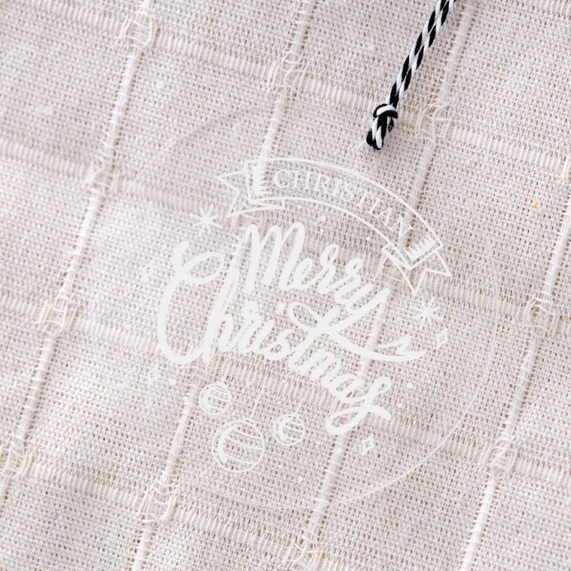 Personalized Transparent Acrylic Christmas Tree Ornament