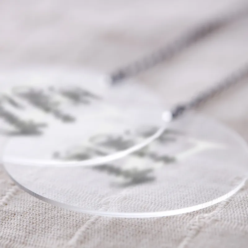 Personalized Transparent Acrylic Pine Tree Ornament