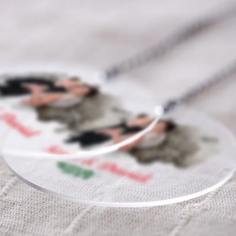 Personalized Transparent Christmas Ornament