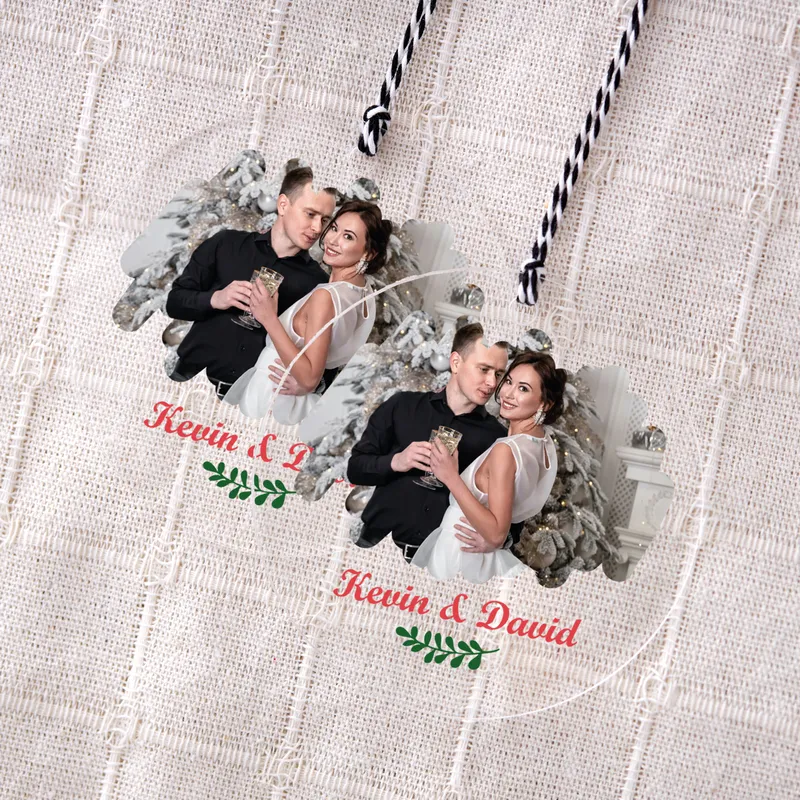 Personalized Transparent Christmas Ornament