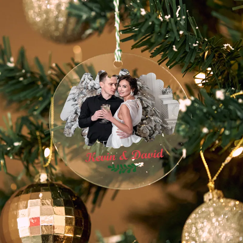 Personalized Transparent Christmas Ornament
