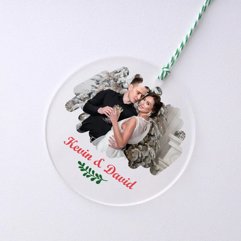 Personalized Transparent Christmas Ornament