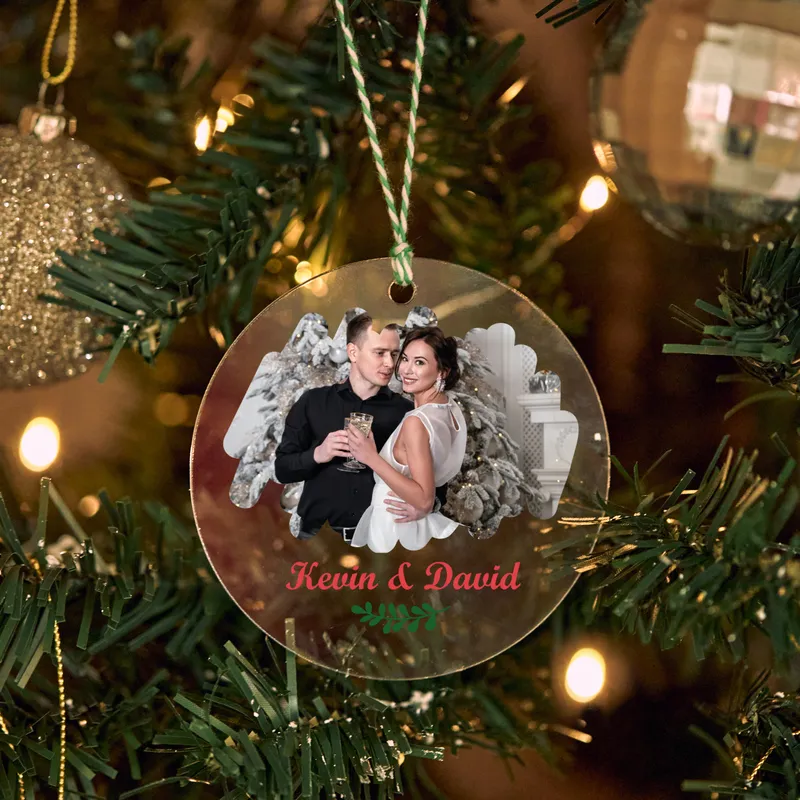 Personalized Transparent Christmas Ornament