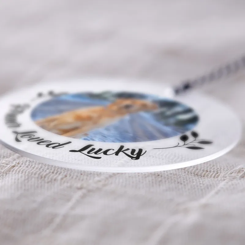 Personalised Pet Photo Christmas Ornament for Animal Lovers