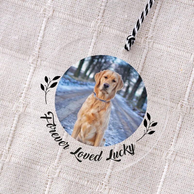 Personalised Pet Photo Christmas Ornament for Animal Lovers