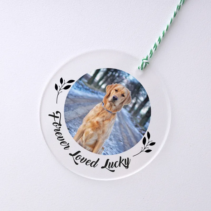 Personalised Pet Photo Christmas Ornament for Animal Lovers